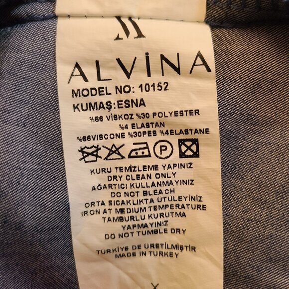 Alvina Long Hooded Lightweight Blue Trench Coat - Picture 10 of 10